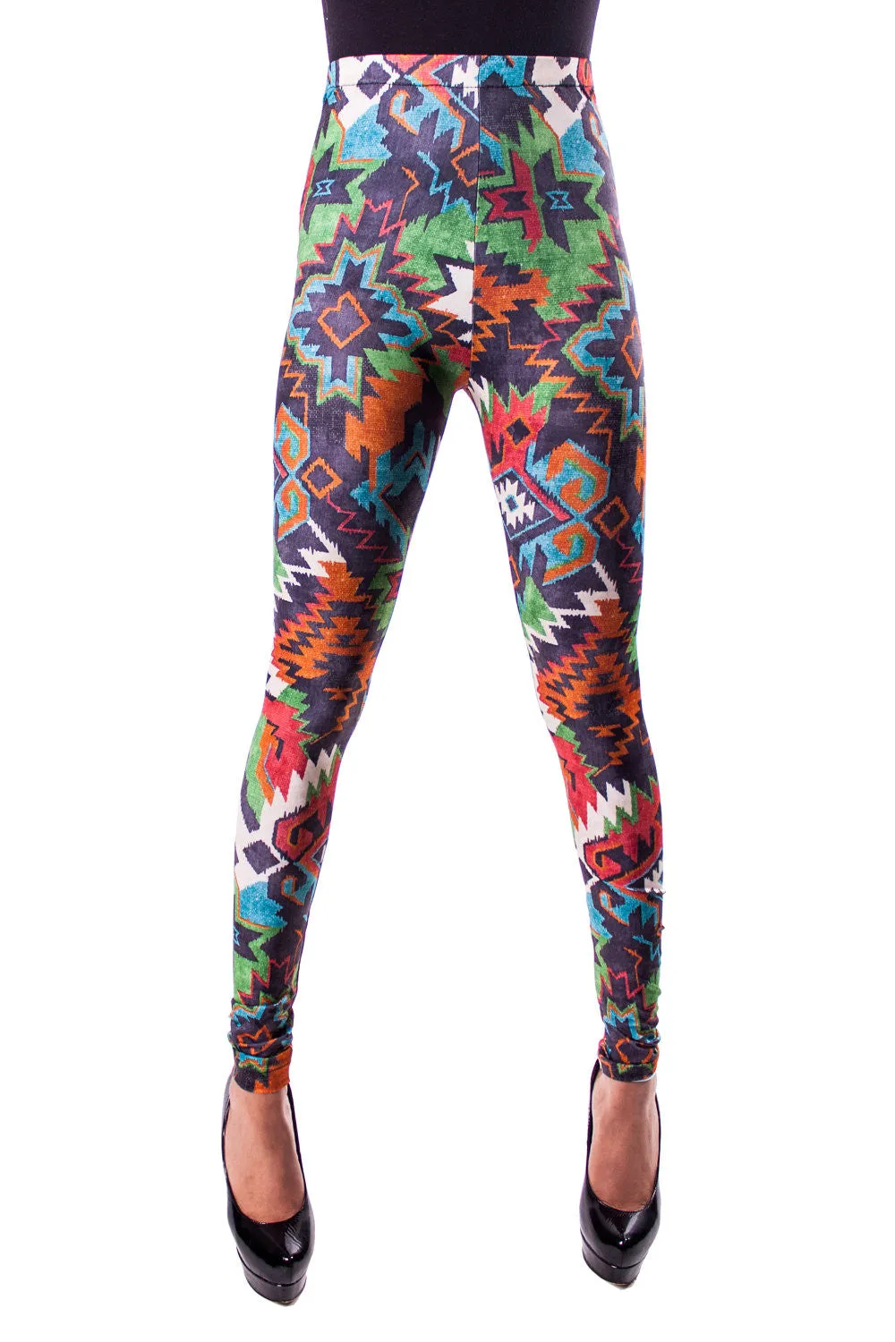Cheyenne Tribal Leggings (XS/Teen 12, S, L)