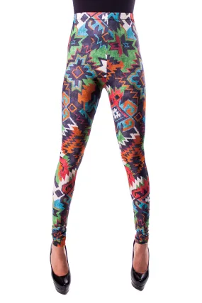 Cheyenne Tribal Leggings (XS/Teen 12, S, L)