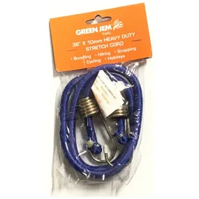 Green Jem Heavy Duty Stretch Bungee Cord 36" x 10mm