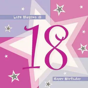 Napkins - 18th Shimmer Pink