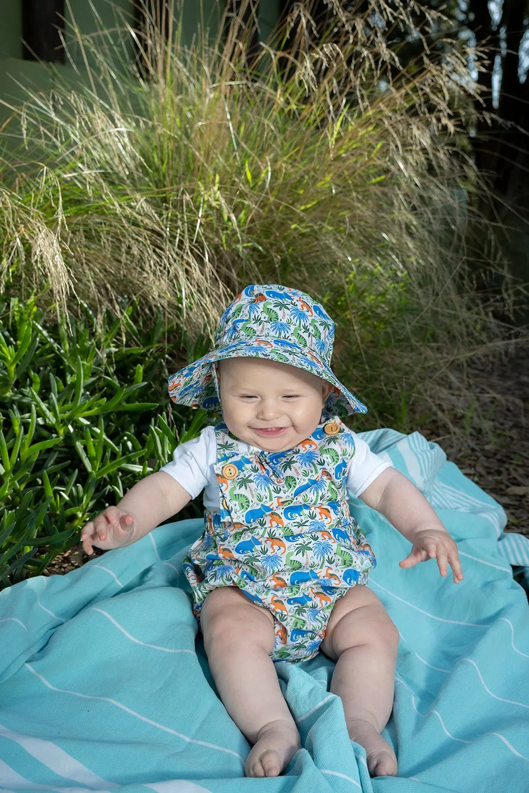 Prehistoric Wide Brim Infant Sunhat