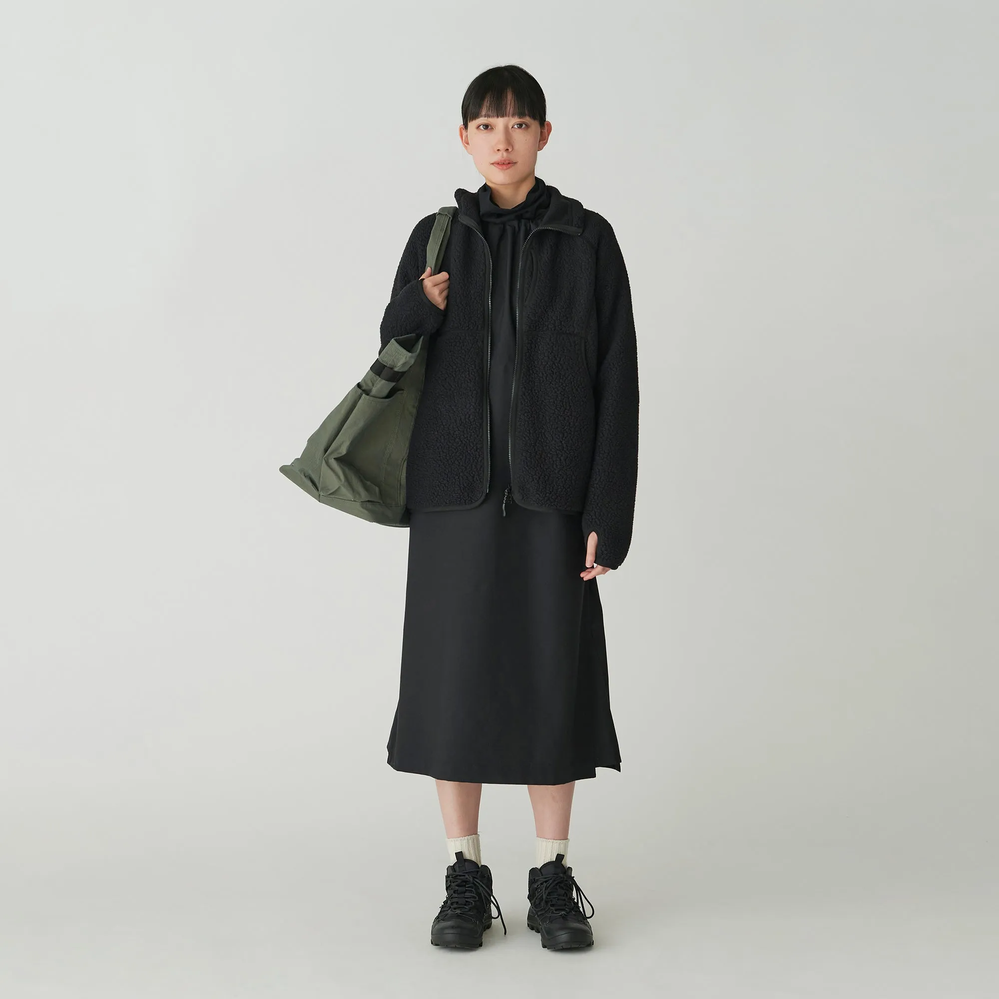 Thermal Boa Fleece in Black