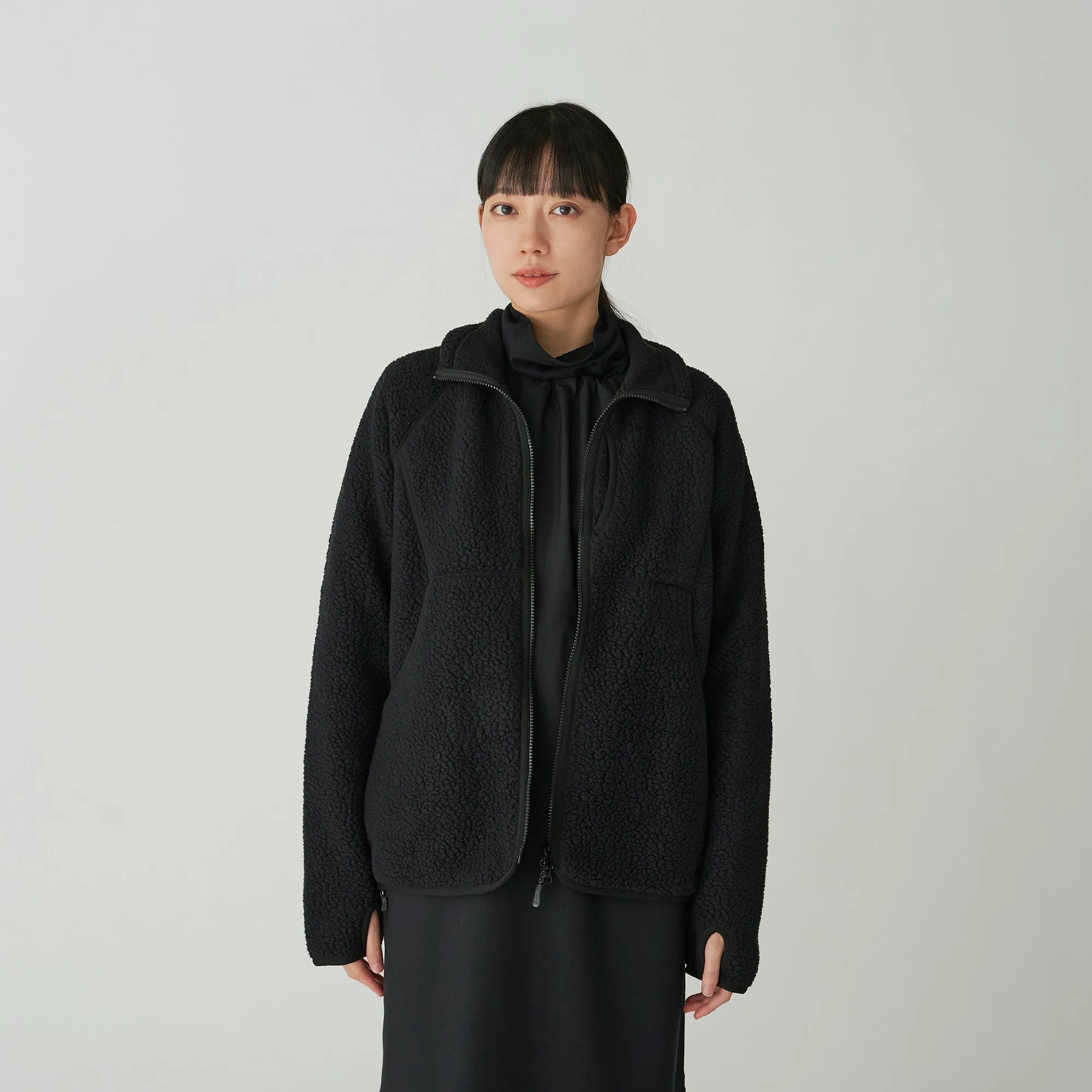Thermal Boa Fleece in Black